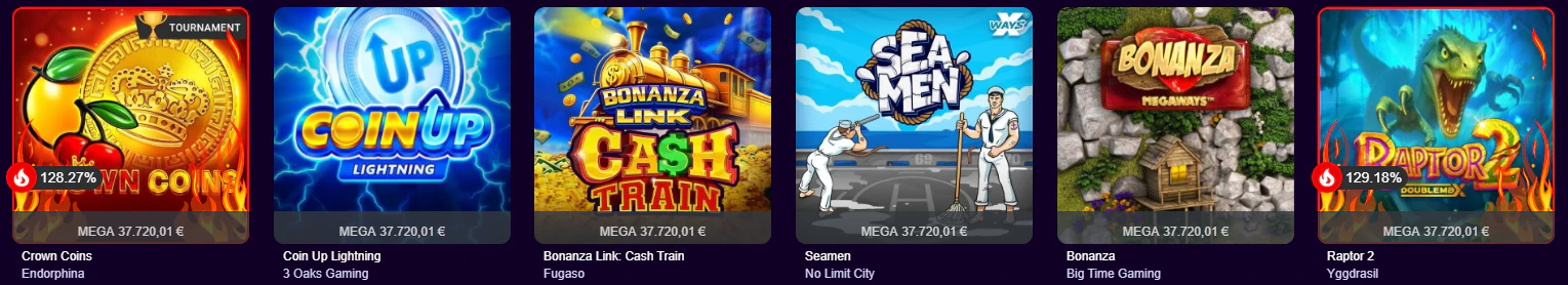 Catálogo de slots online y máquinas tragamonedas disponible en PalmSlots
